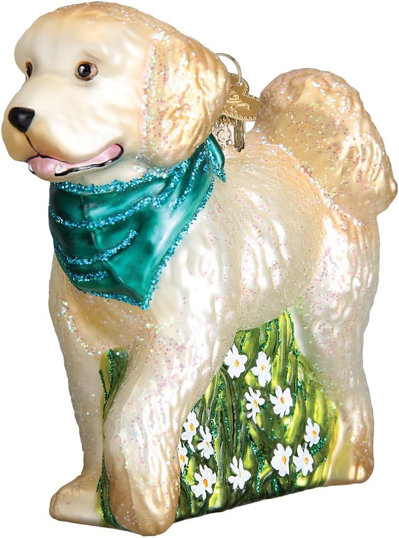 Ornaments - Old World Christmas Ornaments: Dog Collection Glass Blown Ornaments for Christmas Tree, Doodle Dog