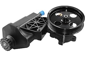 BasaltAuto Power Steering Pump with Pulley and Reservoir 20-70269 96-70269 Compatible for 2002-2007 Dodge Ram 1500