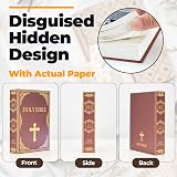 Ohuhu Book Safe with 3-Digit Lock, Real Pages Diversion Hidden Safe view 3