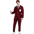 Deluxe Anchorman Ron Burgundy Costume Anchorman Suit Costume Adult