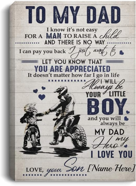 personalized dad canvas