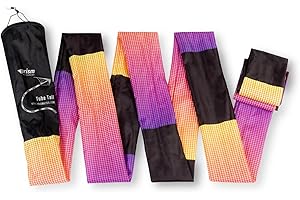 Prism Kite Technology Flying Tube Tail Kite Accessory in Plasma Colorway with Clip Attachment for Single and Dual Line Kites,