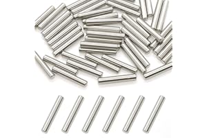ASAMUYU 50 Pcs Stainless Steel Shelves Dowel Pins, Dowel Pin Hardware Shelf Support Pegs Pin Fastener (5mm x 30mm)