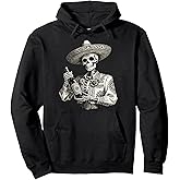 Dia De Los Muertos Costume Day of The Dead Sugar Skull Pullover Hoodie