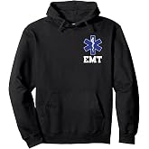EMT Shirt EMS Paramedic Thin White Line Two-Sided EMT Gift Pullover Hoodie