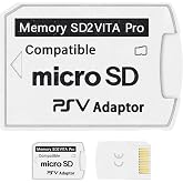 DUEQID SD2Vita 5.0 PS Vita Micro SD Memory Card Adapter Compatible with PSV | PS Vita Micro SD Adapter Compatible with PSV 1000/2000 3.60 HENkaku Enso System