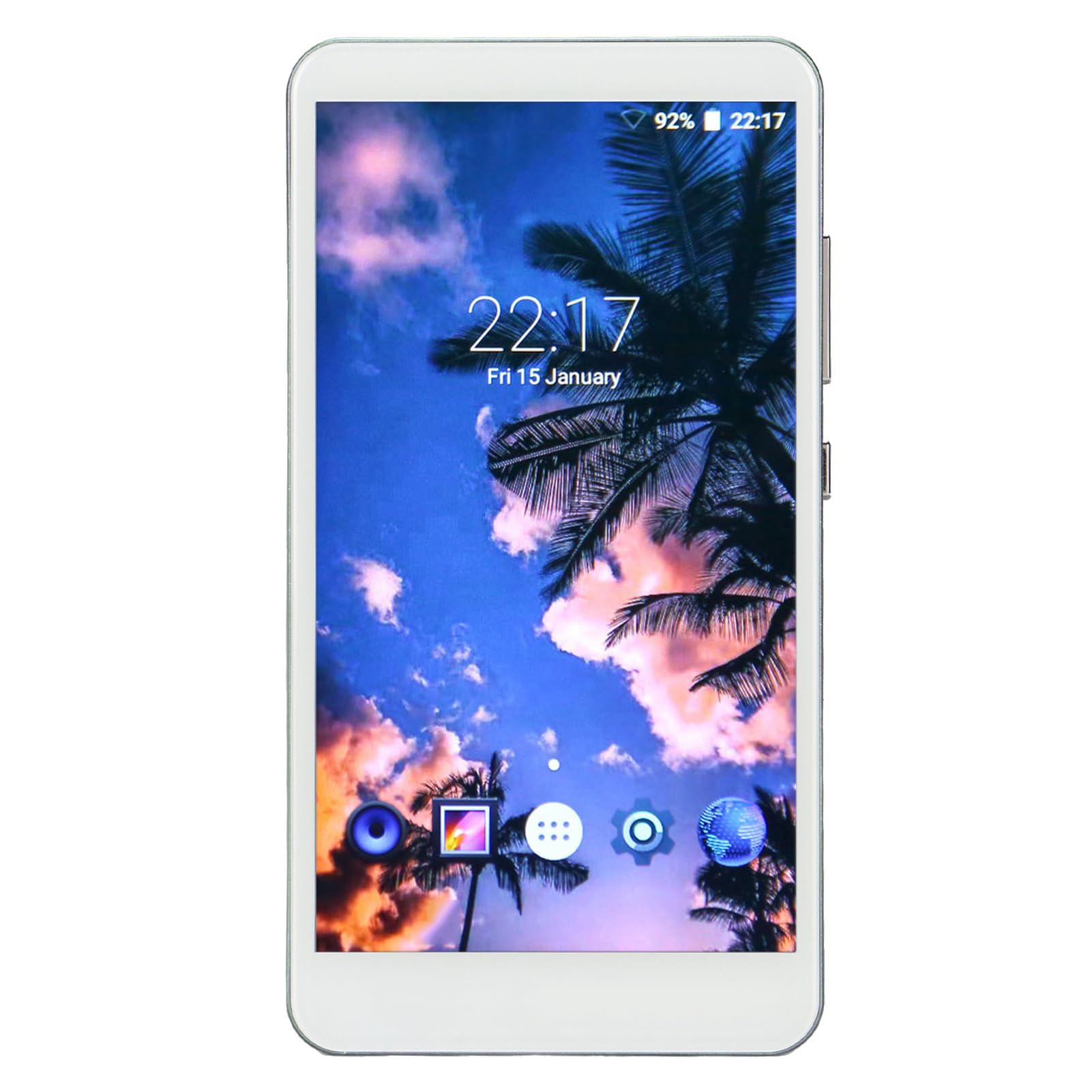 Mp4 Player with Bluetooth and WiFi, 5.0 Inch HD Touch Screen Mp4 Player for Android, HiFi Sound Digital Audio Player with FM Radio, Supports Up to 512GB TF Card (Blue)