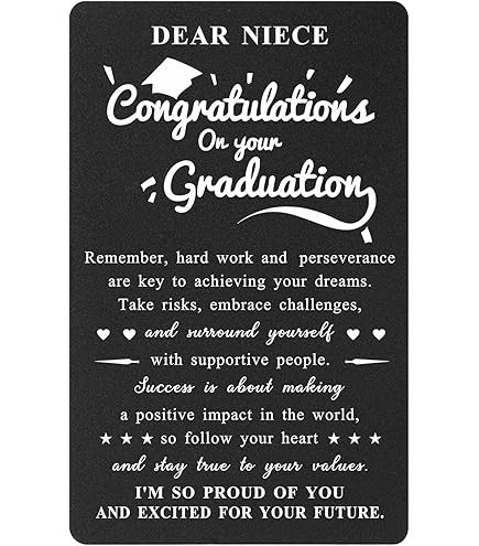 Amazon.com : Greeting Card Niece Congratulations Graduation School Graduate 