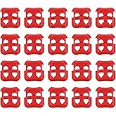 uxcell Plastic Cord Lock Ends Toggle, Double Hole Spring Toggle Stopper Slider Toggles Clip for Drawstrings