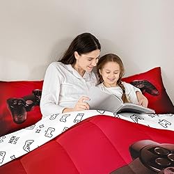 Feelyou Gaming Comforter Set Video Game Bedding Set
