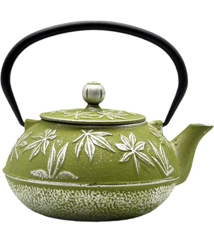 Amazon.com | Japanese Antique 27 Fl Oz Green Dragonfly Cast Iron