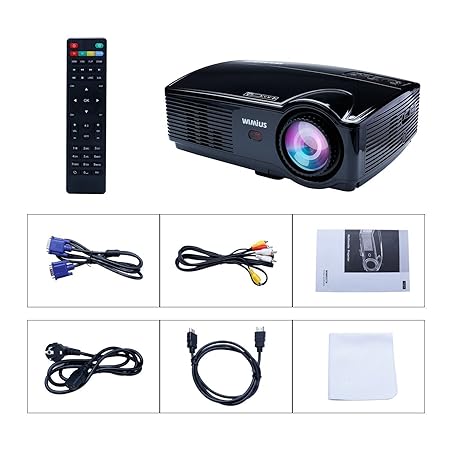 Proyector, Proyectores Full HD LED 3200 Lúmenes 1080P Video ...