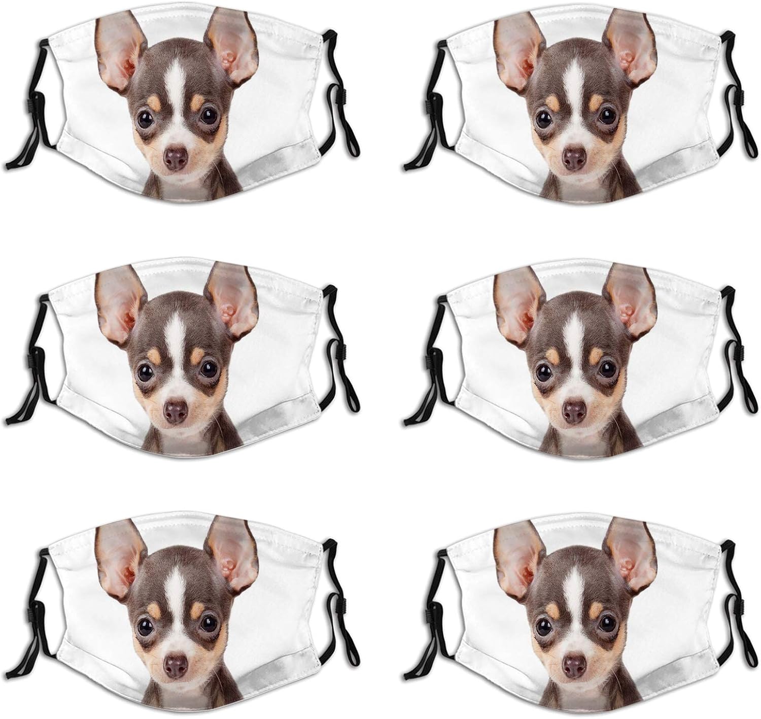 Dog Face Mask Chihuahuas Washable Masks for Men Women Dog729 at Amazon