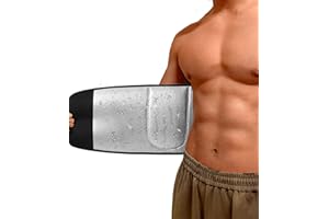 UMAY Fitness Silver Ion Fast Sweat Belt for Women and Men, Fat Burn Weight Loss Training & Workouts Waist Trainer