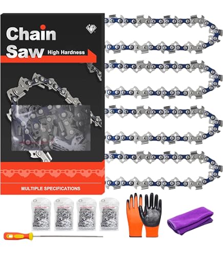 Amazon.com: Zreneyfex 4 Pack 20 Inch Chainsaw Chain, 3/8
