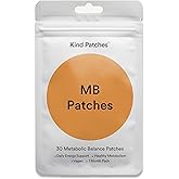 Kind Patches MB Patches with Orange Peel, Bitter Orange, Grapefruit, and Green Tea Extract - Vegan - 30 Count