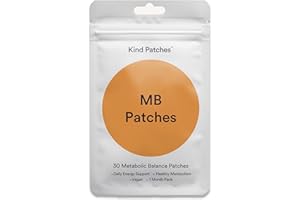 Kind Patches MB Patches with Orange Peel, Bitter Orange, Grapefruit, and Green Tea Extract - Vegan - 30 Count