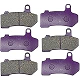 LE LEFOSSI Carbon Fiber Front Rear Brake Pads Aftermarket Part Compatible with Harley Touring FLHXS Street Glide Special FLHTK/FLHTKL Electra Glide Ultra Limited Low 2015-2021 FA409FR