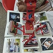 Crack of Dawn Crafts 3 Layered Romantic Explosion Box - Red Love ...