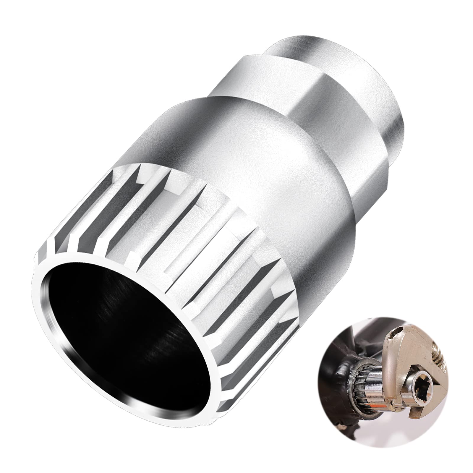 Guichangkai Bicycle Bottom Bracket Remover Tool 20 Teeth Bike Bicycle Freewheel Lockring Remover Bicycle Bottom Bracket Repair Tool Cycling Removal Repair Tool for SHIMANO、FSA、VP、LP