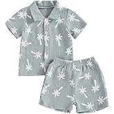 Fufuriprefer Toddler Baby Boy Baseball Outfit Summer Clothes Casual Short Sleeve Shirt & Shorts 2Pcs Set