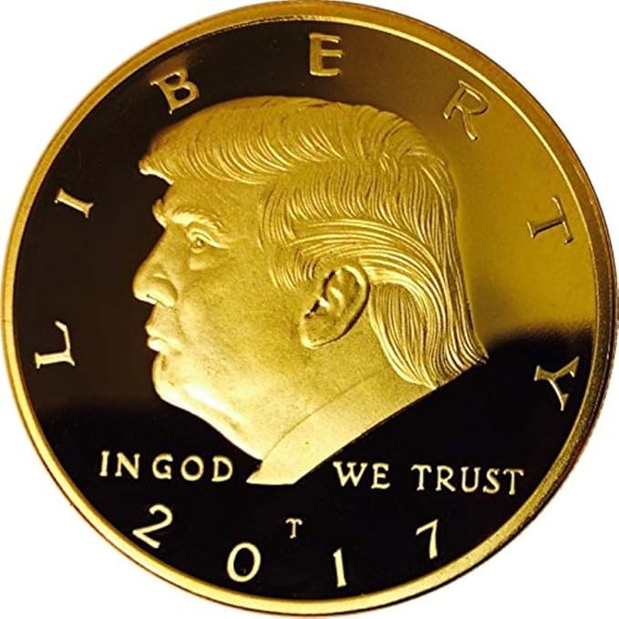 XDLiu Donald Trump Gold Medaille 2017-gold Vergoldet Zum ...