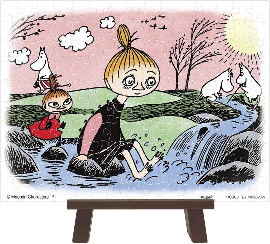 Amazon 150ピース ジグソーパズル Moomin 春の小川で プチパリエ おもちゃ おもちゃ