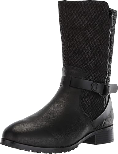 womens black leather moto boots