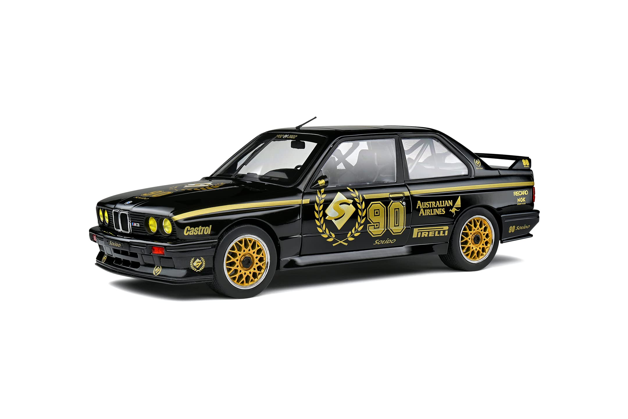 Solido - 1801517 collectible miniature car, black/gold