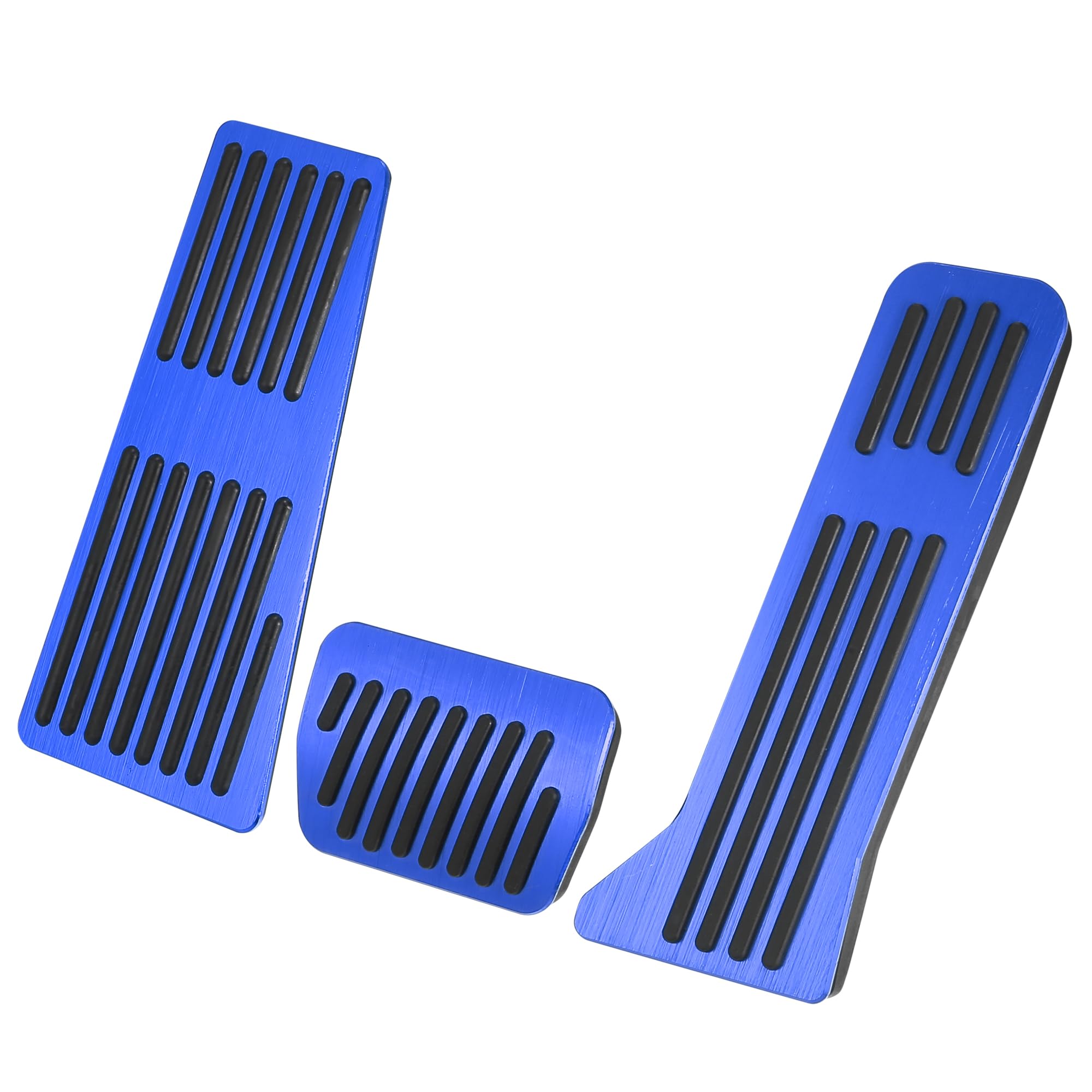 Photo 1 of X AUTOHAUX 3 Pcs Anti Slip No Drilling Aluminum Alloy Pedal Covers Foot Rest Pedal Pads for Mazda 2 3 6 CX-3 CX-5 CX-9 Foot Pedal Pads Accessories Kit Blue