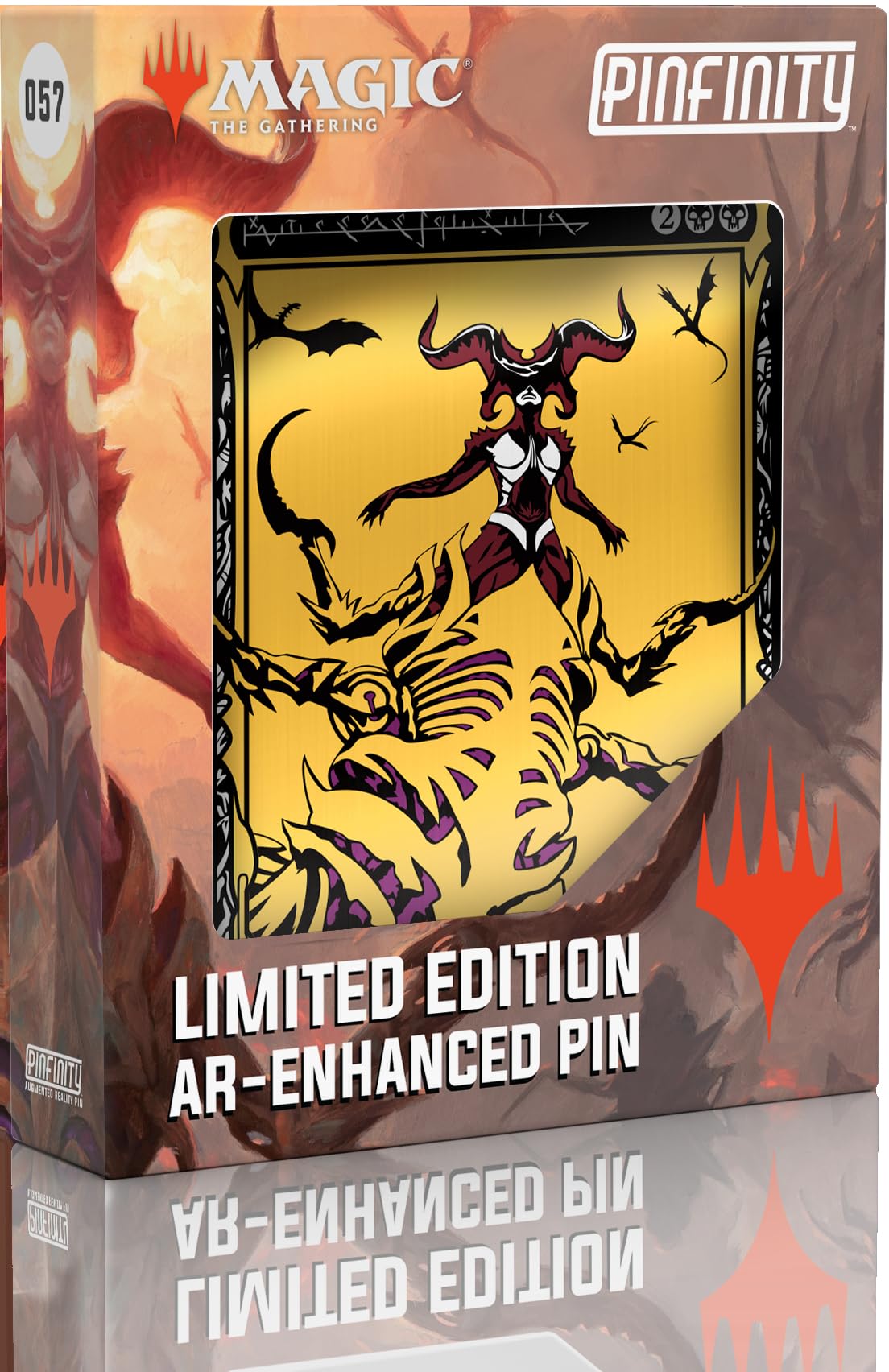 PMTG057 Magic: The Gathering - Sheoldred Phyrexian Dominaria United Blackout AR Pin