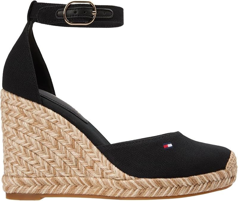 FW0FW09225 Espadrilles compensées à bout fermé pour femme, noir (noir), pointure 7 — photo 7 sur 7