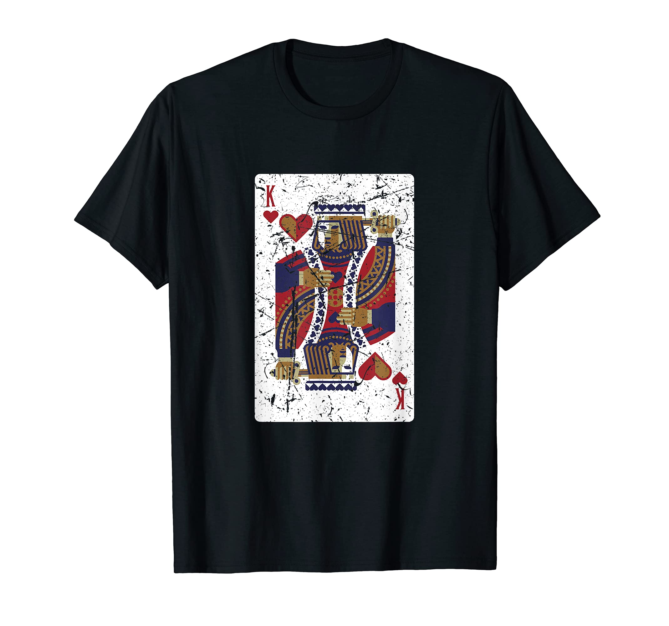 Funny King Of Hearts Card Design Poker Player T-Shirt