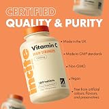 Incite Nutrition Vitamin C 1000mg | 180 Tablets | Vegan & Vegetarian view 5