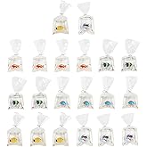 Ximimark 20Pcs Transparent Resin Fish Bag Shaped Pendants Marine Creature Charms For Jewelry Making DIY Handmade Bracelet Earrings Key Chain Accessories