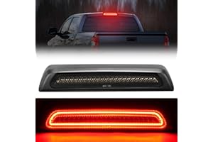BORDAN Third Brake Light Stop Lamp Fit for 2007-2020 Tundra LED 3rd Brake Lights Rear Cargo Lamp High Mount Stop Light Smoked Lens Assembly