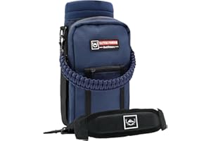 NATURE PIONEOR Insulated Water Bottle Holder with Shoulder Strap for 25 32 40 64 OZ Sports Water Jugs Bottles, Carrier/Pouch Sleeve for Outdoor Camping, Hiking,Gym