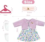 Aolso Doll Clothes 14-18 Inch 35-45 cm Set of 4 Outfits with Socks view 4