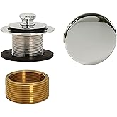 Westbrass Twist & Close Universal Tub Trim with Floating Faceplate, Polished Nickel, D94HK-05