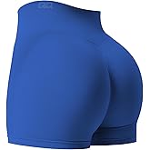 QOQ Workout Shorts for Women Scrunch Butt Shorts 3.6" High Waist Seamless Shorts Gym Yoga Biker Shorts