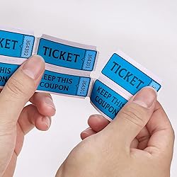 LKXSPLABE Fluorescence Raffle Tickets Double Roll