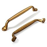 khtumeware Antique Brass Cabinet Pulls,10 Pack 5