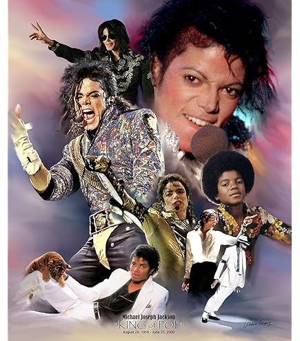 Amazon.com: HWC Trading Michael Jackson Collection 16 x 12
