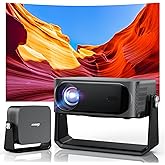 iSinbox Outdoor Projector 4K, Now with Netflix, Auto Focus, 20W Dolby Audio | 1080P Movie Projector for Outdoor Use, HDR10+, AirPlay, Outdoor Movie Projector for Bedroom/Home Theater/Ceiling/Camping