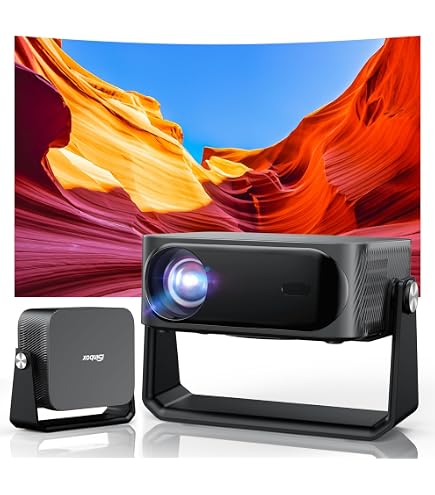 1000 ANSI] Smart Projector 4K with WiFi 6 and 2-Way Bluetooth, AI