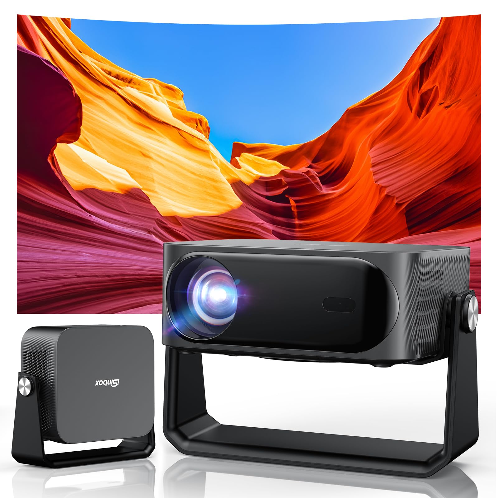 Photo 1 of [2000 ANSI/Auto Focus & Keystone/Built-in APP] 4K Outdoor Projector with Wifi and Bluetooth, Smart Portable Projector with Built in Apps YouTube/PrimeVideo & Dolby, Home Theater Projector with HDR10+