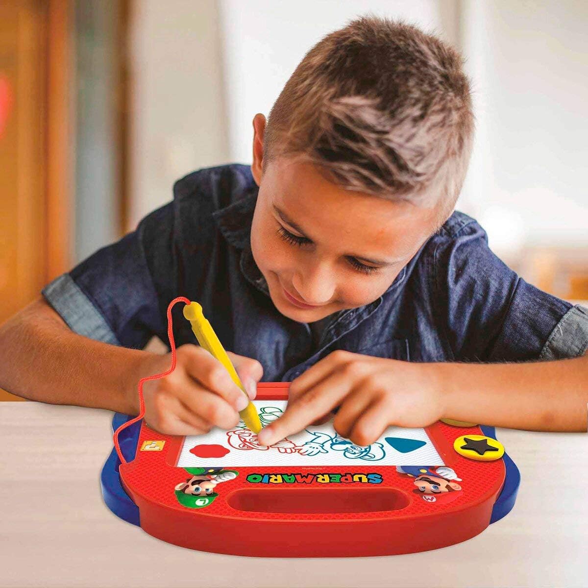 LEXIBOOK, Super Mario, Multicolour Magic Magnetic Drawing Board - Image 3