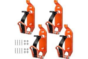 BTNTVEN Shovel Mount for Roof Rack, Metal Rubber Clamp Mounting Kit, Quick Release Axe Holder Wall Mount Kit, Shovel Holder for Truck Boats Off-Road Car Accessories Overlanding Gear for Tool Holder (4 Pcs)