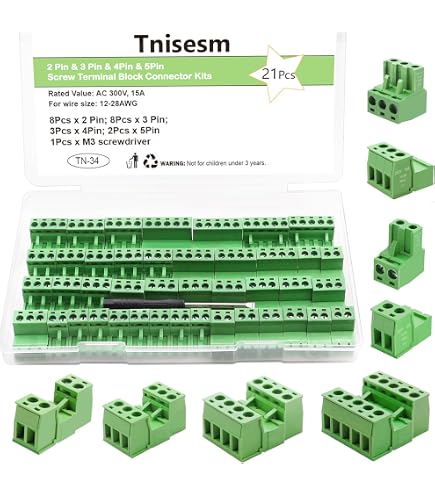 Connecteur Plastique 3.96 Mm Pas 5P à Sertir Avec Câble - Lot De 5