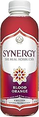 SYNERGY The Real Kombucha - Blood Orange - 16 fl oz Bottle - Raw Probiotic Drink for Gut Health and Immune Support